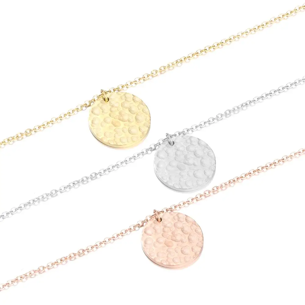 Женское ожерелье с подвеской простое ювелирные изделия из нержавеющей стали