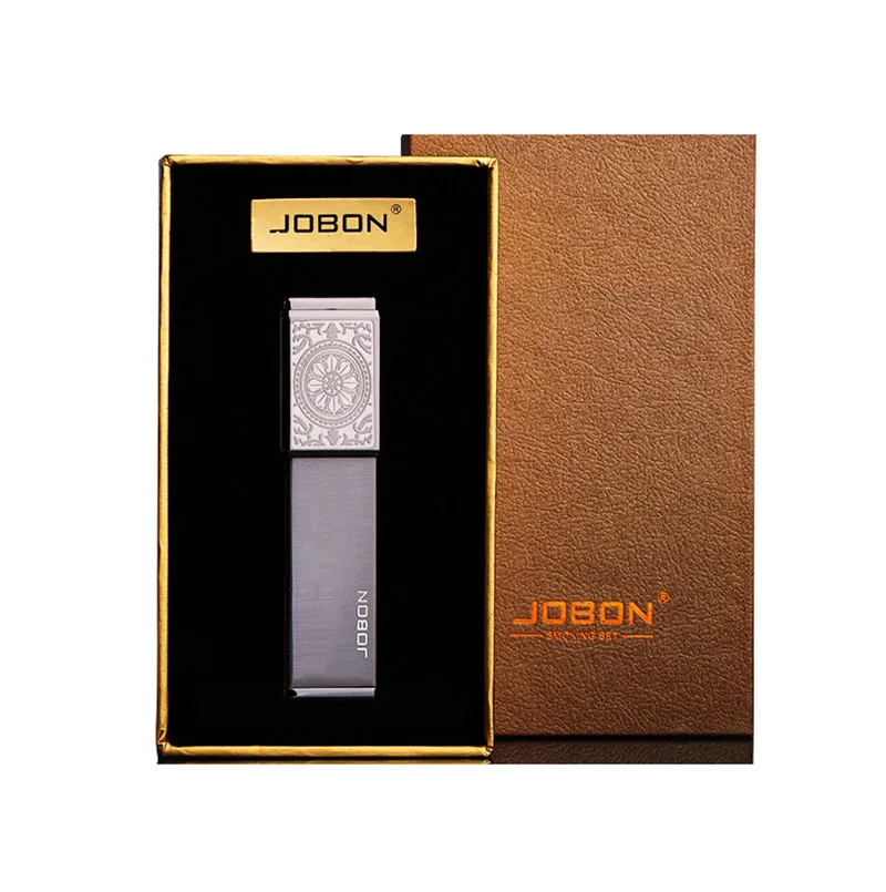Подлинная Бесшумная электрическая зажигалка Jobon с USB зарядкой квадратная