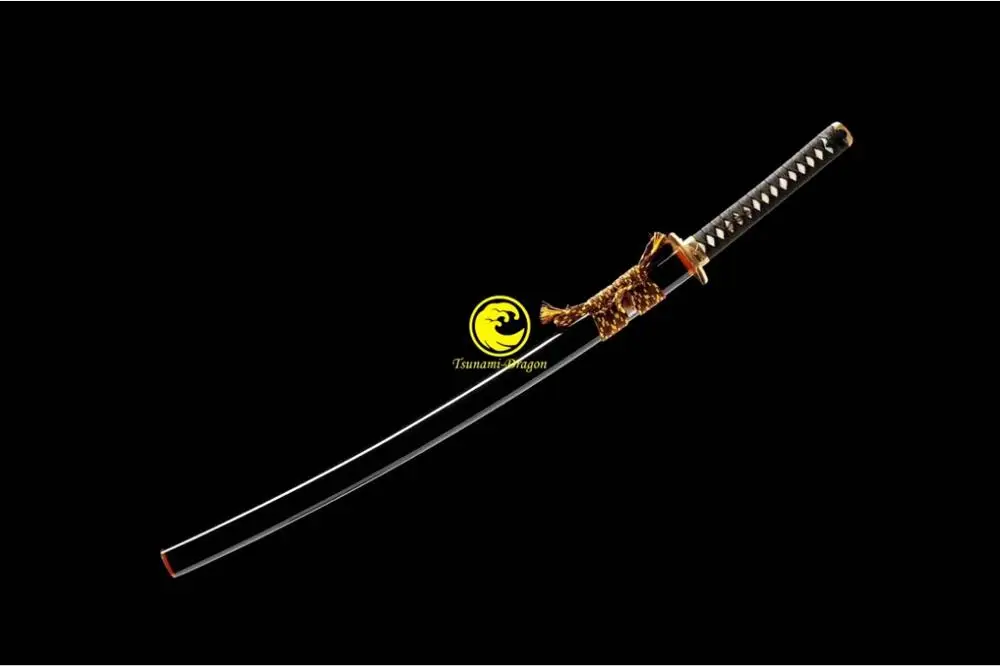 

Japanese Battle Ready Clay Tempered Samurai Katana T10 Steel Blade Sword Sharp