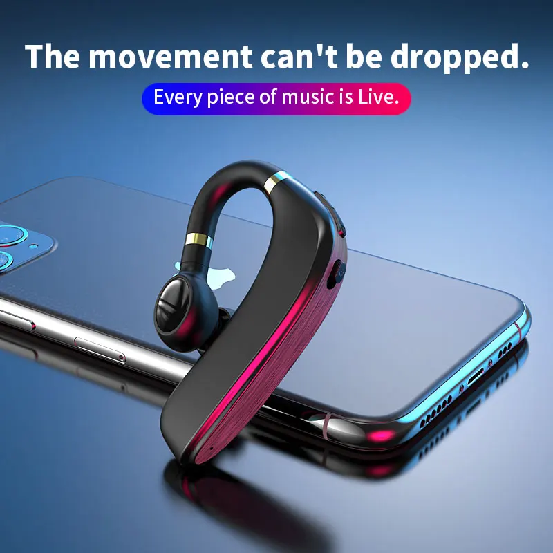Фото Bluetooth-наушники с микрофоном, беспроводная гарнитура с функцией Hands-free, контроль громкости батареи, для разговоров №3
