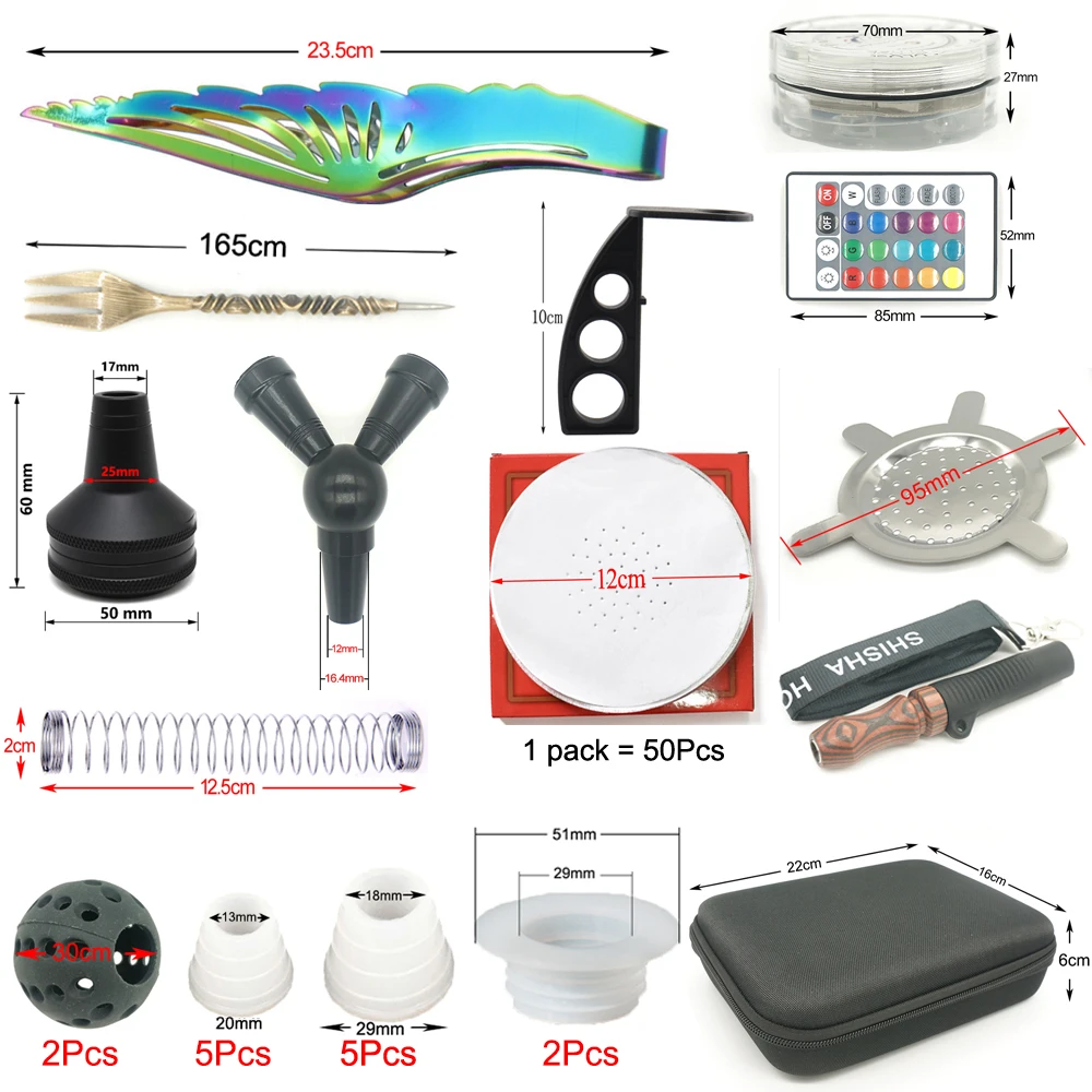 1 комплект набор для кальяна светодиодный светильник кой масляный Ловец вилка