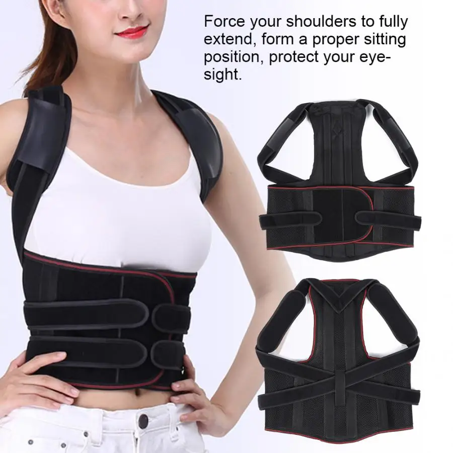 

Unisex Breathable Posture Corrector Humpback Correction Belt Back Support Belt Pain Relief