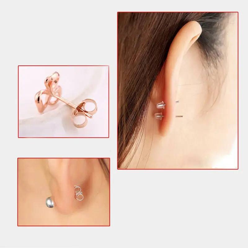 500 застежки для сережек серебристые и золотистые детали изготовления лидер