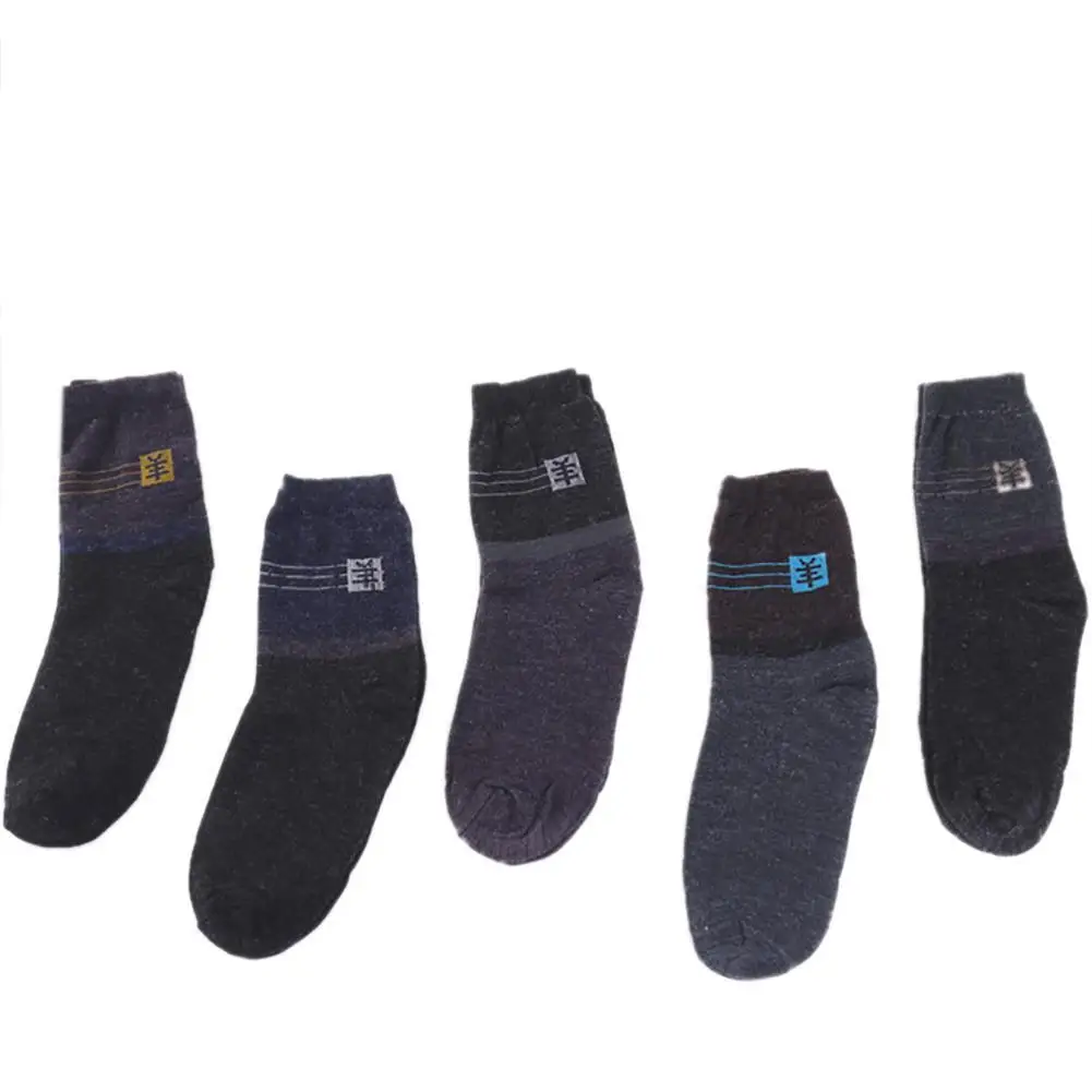 1 пара осенне зимних мужских шерстяных носков Высококачественные мягкие мужские