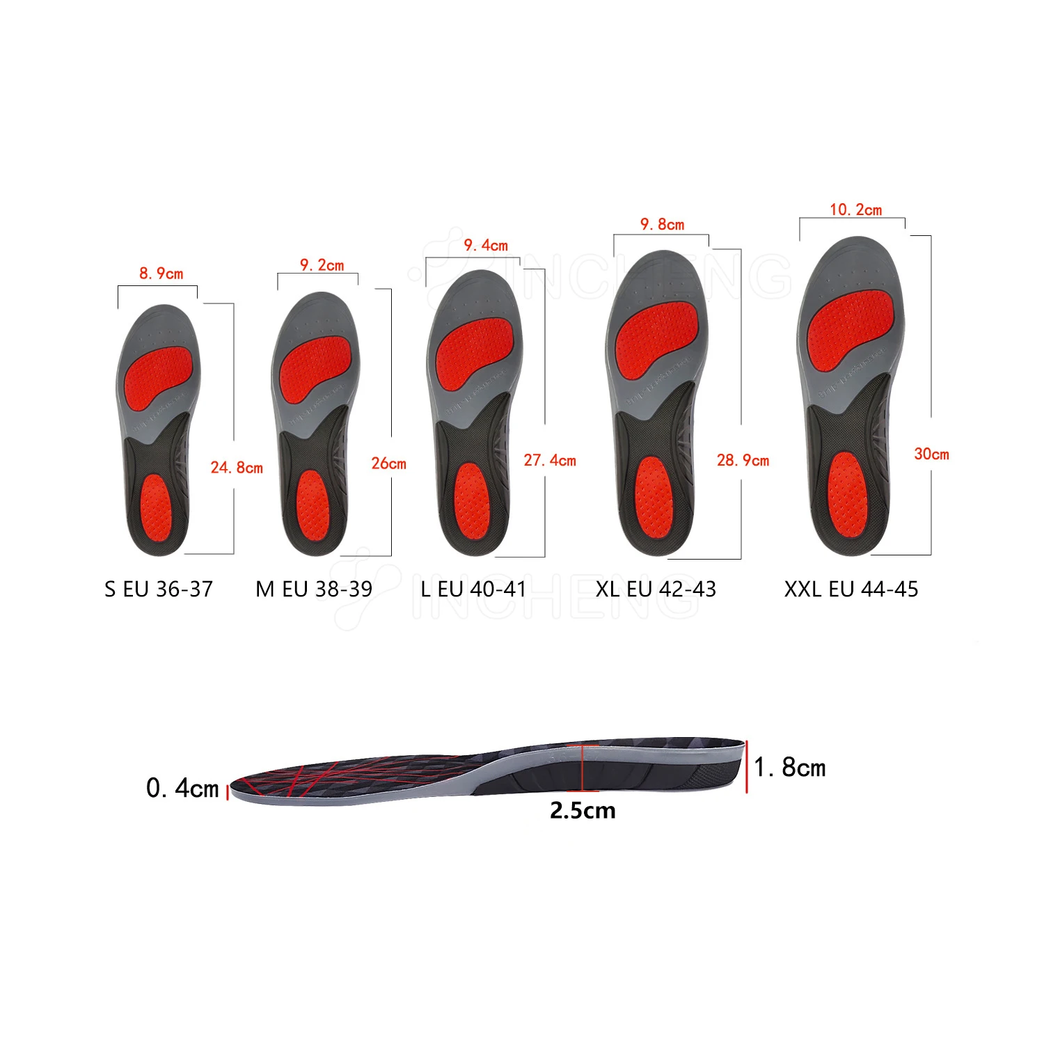 UPAKME Sports Orthopedic Soles Non-Slip Gel Mattress Massaging Insoles Shock Absorption Pads For man women Foot Care Inserts New