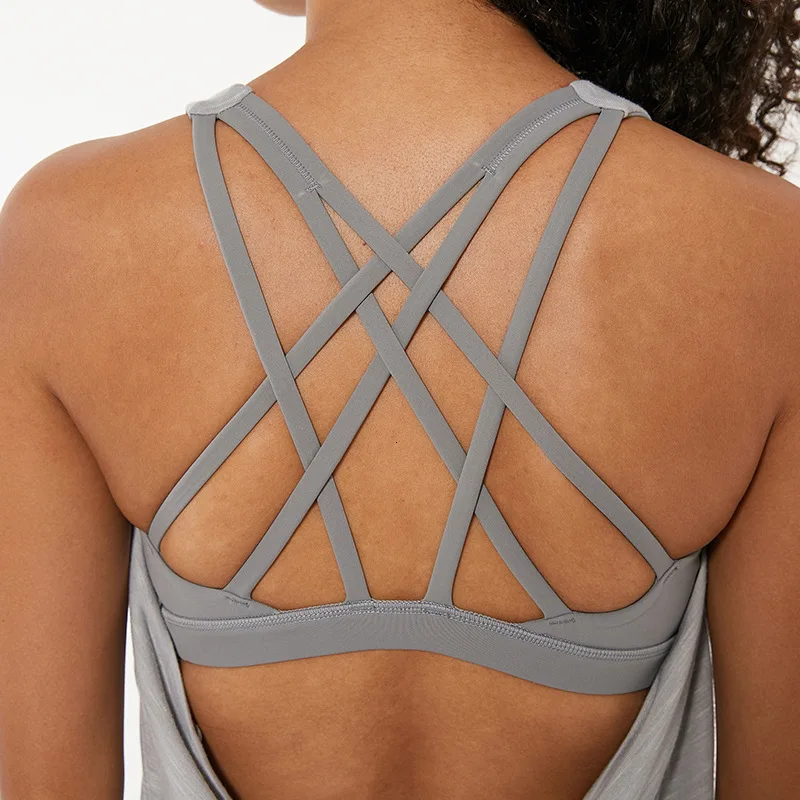 Майка женская с изогнутым подолом спортивный топ со встроенным бюстгальтером