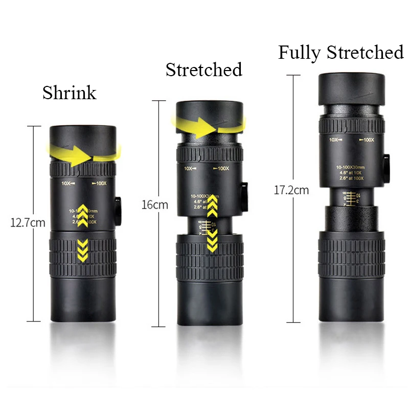 

Cellphone External Lens Monoculars 30x Telescopic Zoom HD High Magnification Adult Children Smartphone Camera Telescoping Lens