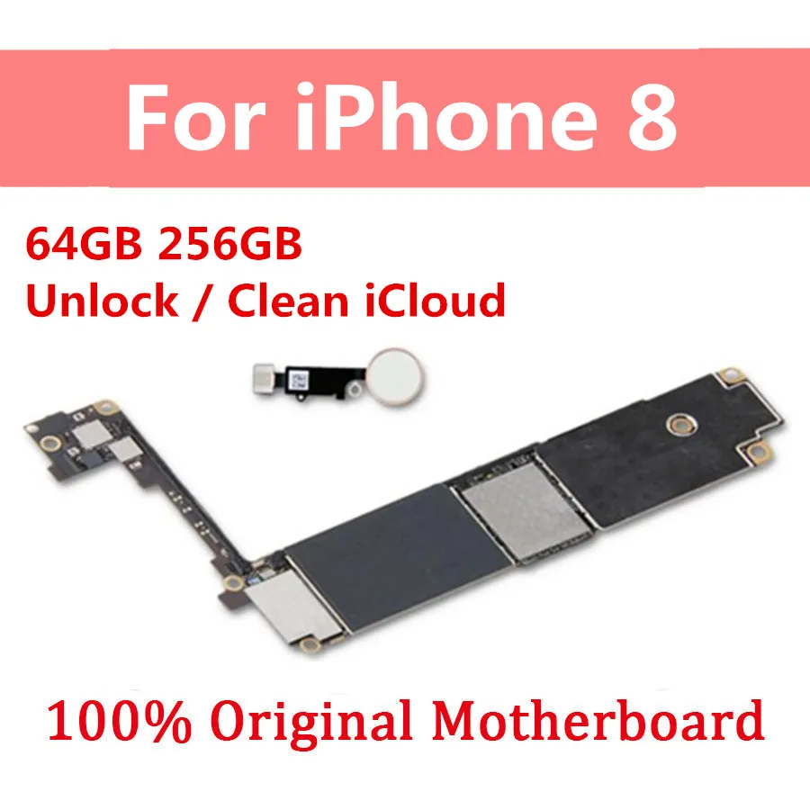Разблокированная материнская плата для iPhone 8 64 ГБ 256 4 7 дюйма с/без Touch ID чистая iCloud