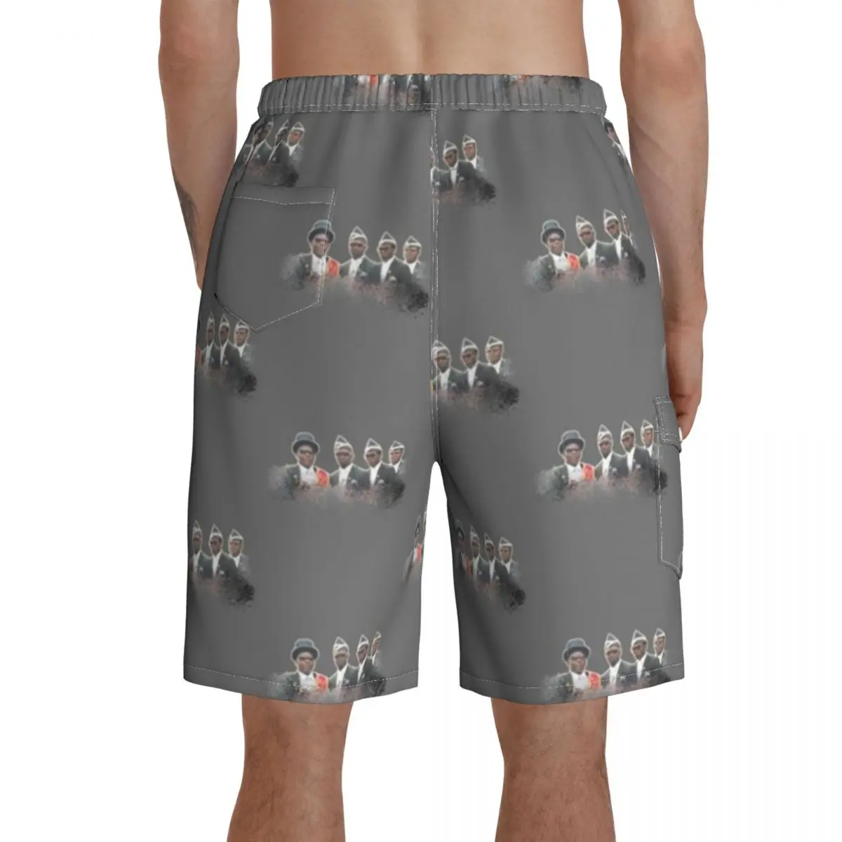 

Ghana Funeral Board Shorts Beach Swimming Trunks Polyester Pattern Men Swim Trunks