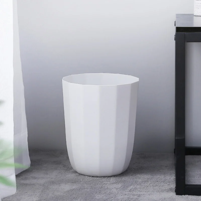 

Simple Polygon Trash Can Garbage Storage Basket Home Kitchen Bathroom Rubbish Container Household Daily Trash Can Supplies