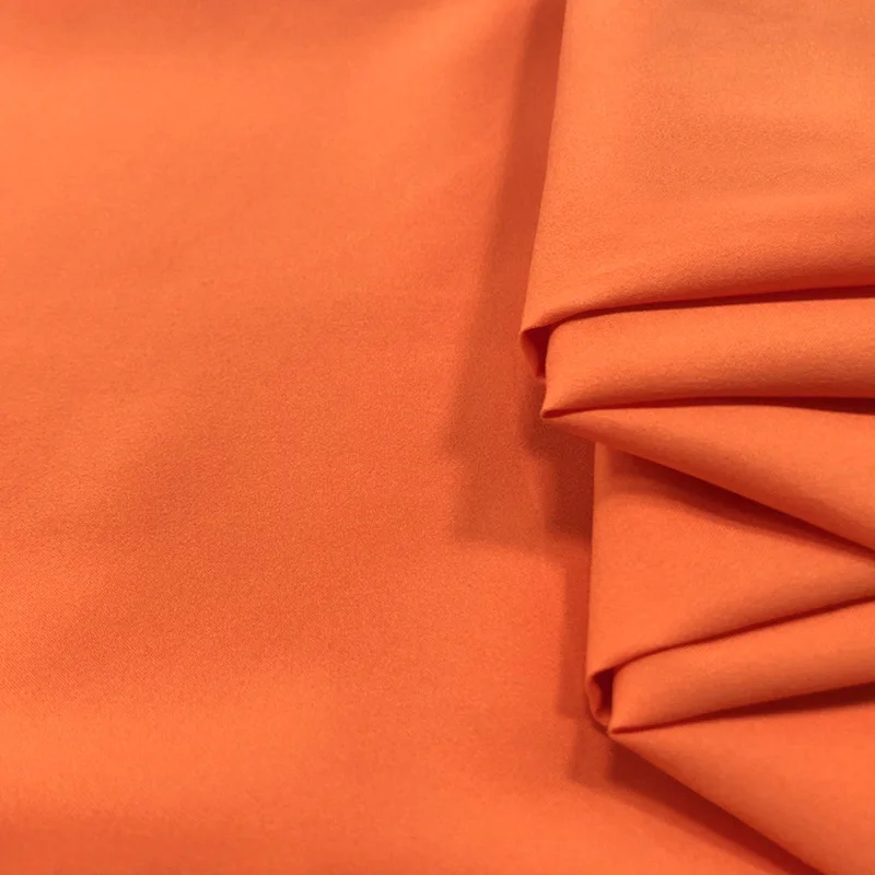 Orange 50*150 см двухсторонняя эластичная мягкая эпонж ткань для одежды ручной работы DIY спортивная одежда - Цвет: Orange