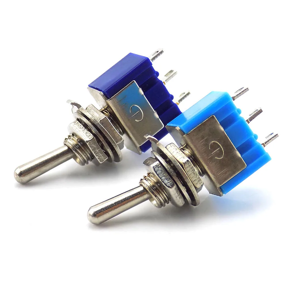2/5 шт. 3 фута 2 Rocke тумблер MTS102 рычажный переключатель ON-120VAC 6A 1/4 дюйма установки миниатюрный Shook T1