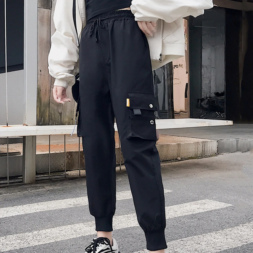 

Punk Style Women Y2k Pants Baggy Casual Cool Cargo Pants Women High Waist Trousers Loose Joggers Long Trousers Streetwear Fall