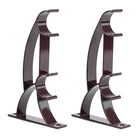 2 шт.компл. подходит для драпировки, двойной держатель для штанги, стойка для штор, сверхпрочный металлический карниз, аксессуары для оборудования Windows-гардероба