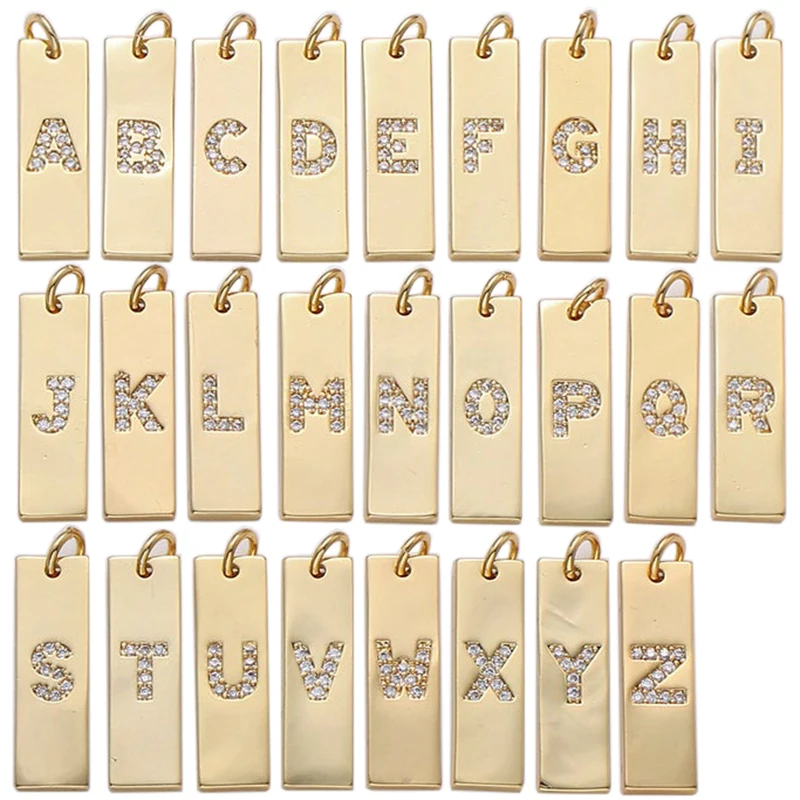 Первоначальное название A Z буква Шарм технология флеш накопителей Micro CZ Кольцо с