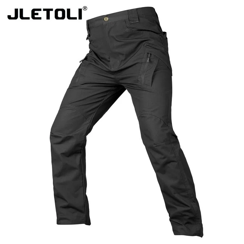 BLACK JLETOLI походные теплые штаны, треккинговые штаны для альпинизма, уличные походные брюки, мужские брюки, зимние штаны, уличные мужские брюки - Цвет: BLACK