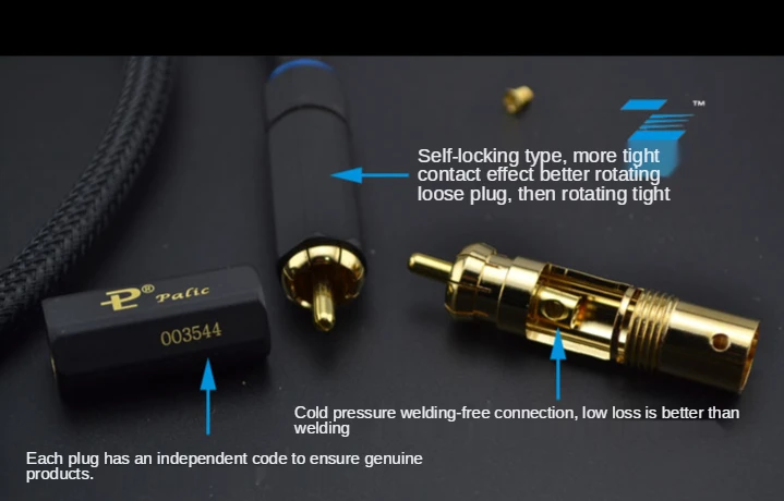 75Ohms Professional HD digital coaxial Cable RCA to male video Audio For DAC TV spdif Gold speaker hifi Subwoofer | Электроника