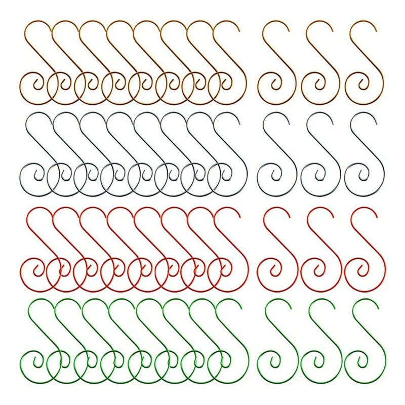 

Christmas Ornament Hooks 160 Pcs Colour Christmas Tree Ornament Hangers Hooks Great for Christmas Tree Decorations