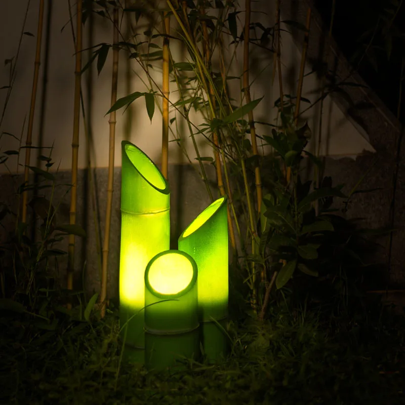 Уличный светодиодный светильник с имитацией бамбука ландшафтный для сада