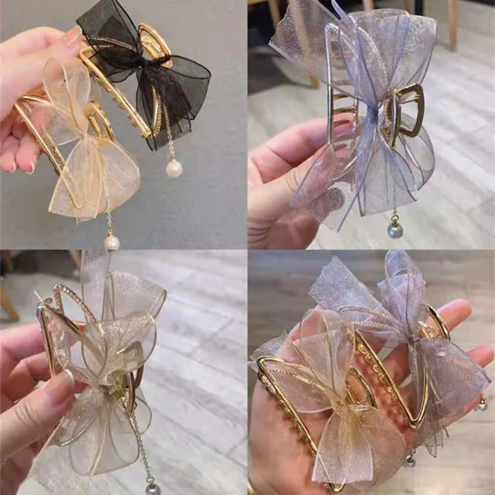 

New Hollow Out Butterfly Tassel Hair Pins For Women Girl Vintage Metal Golden Color Clip Jewelry Accessories Styling Tools
