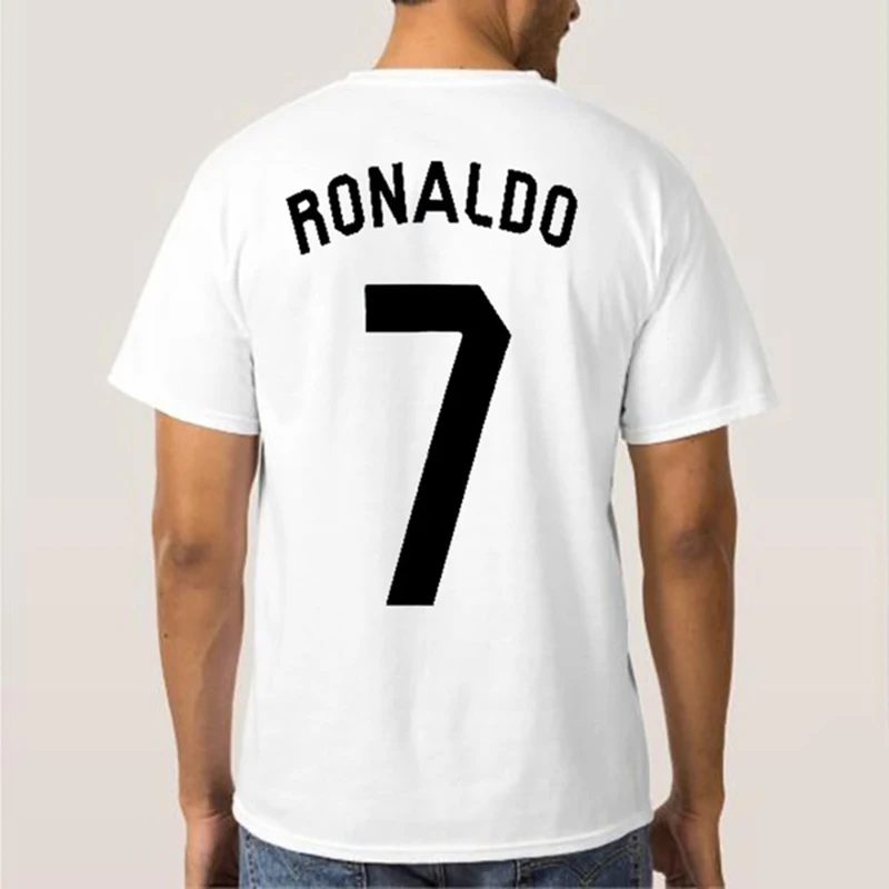 Футболка с изображением Криштиану Роналду из джерси номером 7 трендовые топы