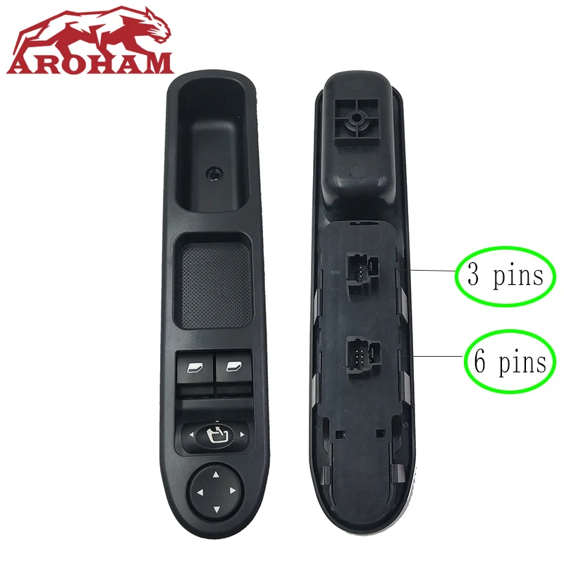 Новый высококачественный электрический переключатель окон 96351622XT для Peugeot 307 2000