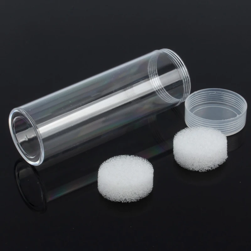 27mm 1/5 Pcs Prevent Damage Gross Ware Tool Protective Tube Holder Transparent Plastic Coins Storage Bottle Collect | Дом и сад