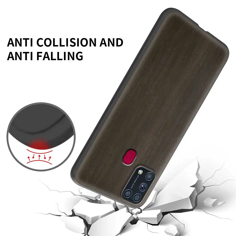 Чехол из натурального дерева для телефона Samsung M31 M51 M30s M31s M32 M62 M11 M01 M21 F41 A9 A7 2018 Prime