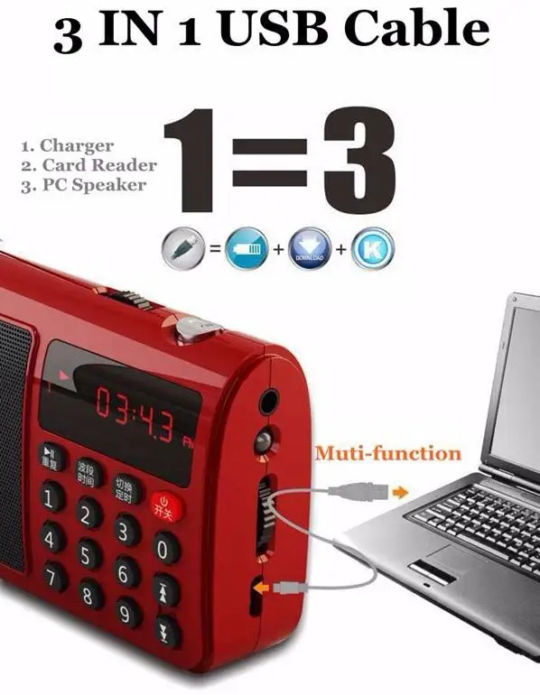 BEESCLOVER FM/MW/SW радио Rolton T50 Портативный World Band стерео радио Динамик MP3 музыкальный плеер SD/TF для ПК Телефон Ipod r60