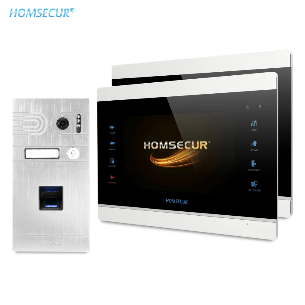 

HOMSECUR 7 "проводной видеодомофон с серебряной камерой 110 ° BC061HD-S + BM704HD-S
