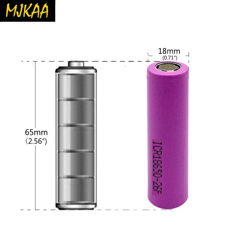 100% Оригинал 3 7 V 2600mAh для Samsung 26F перезаряжаемая 18650 литий ионная батарея реальная