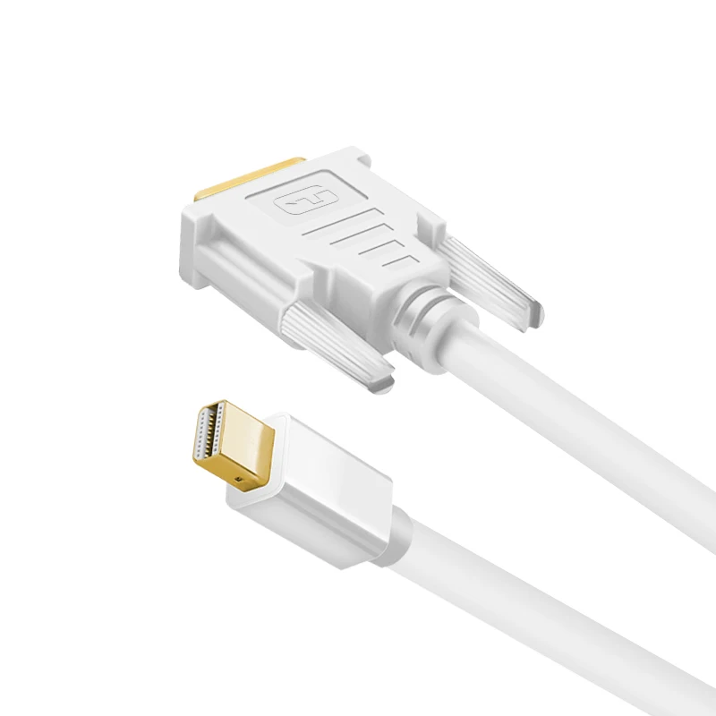 Мини-порт дисплея (Mini DP) к кабелю DVI совместим с портом Thunderbolt 1080P Full HD 1 8 м белый |