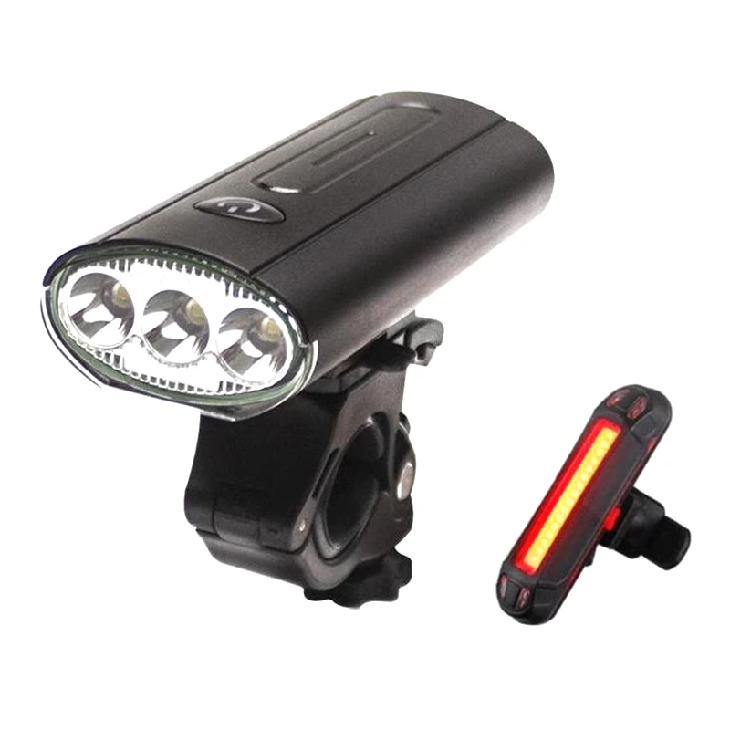 

Bike Lights Set,Rechargeable Bicycle Headlight &Rear Light Set,Waterproof Bike Lights Cycling Riding Lamp Led Flashlight