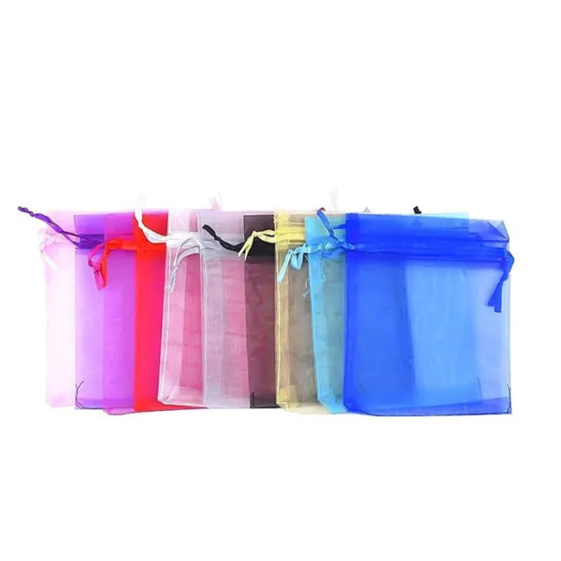 100 шт. сумки из органзы 7 Х9 см/9 х12 см|bags 7x9|bag abag jewelry |