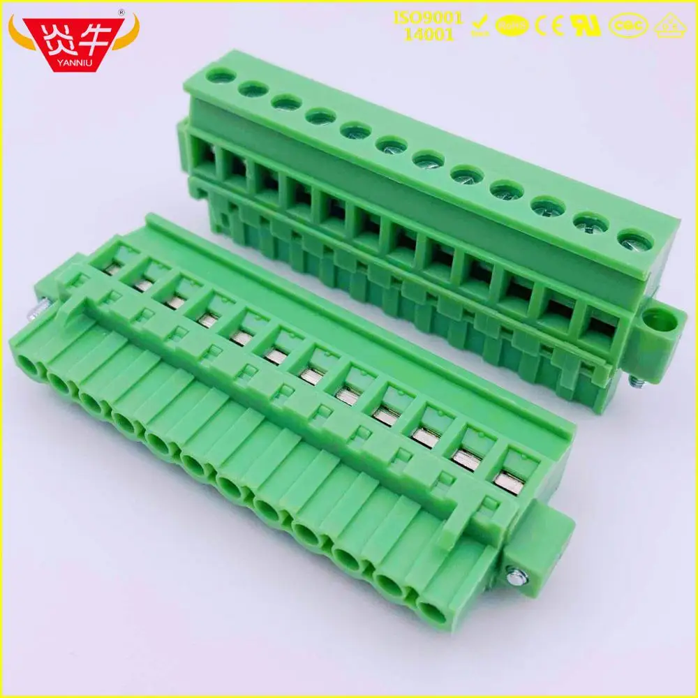 2EDGKAM-5.0-12P KF2EDGKAM-5.0-2P женский 2EDGKAM 5,0 мм 2PIN с фланцем PCB разъем плагин клеммные блоки MVSTBW 2,5/2-ST 1835478 PHOENIX - Цвет: 2EDGKAM-5.0-12P