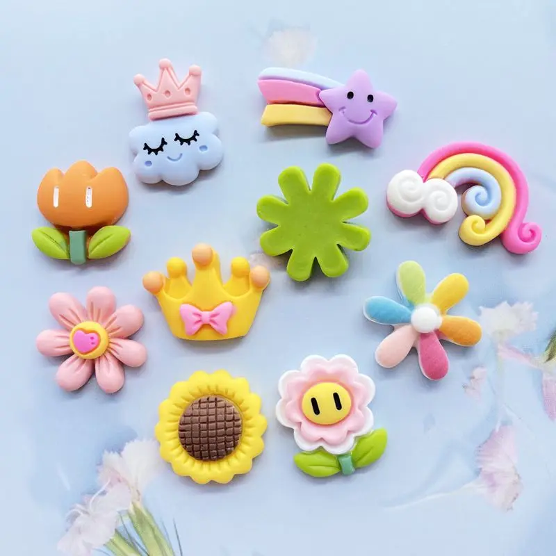 20 40pcs new resin cute cartoon series flat back scrapbook kawai diy embellishment mobile phone accessories e574 free global shipping