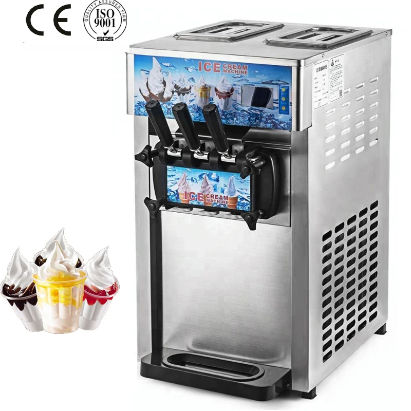 

Commercial Ice Cream Soft Machine Desktop Cheap Ice Cream Makers For Dessert Shop Ice Cream Machine