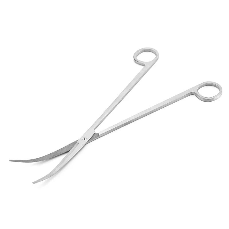 Waterweed ножницы волнистые Нержавеющая сталь воды аквариум с травой аквариумных