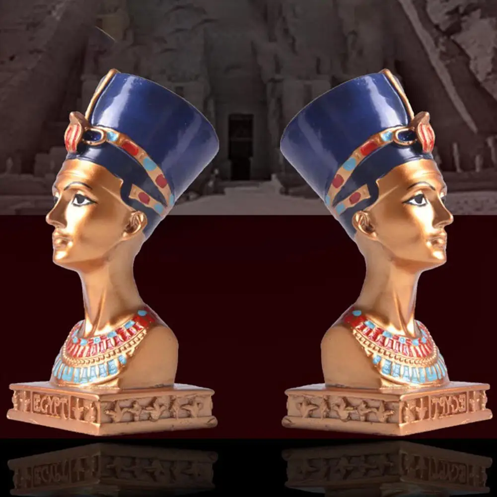 Ретро Статуя египетской королевы статуэтка из смолы домашний декор для студии