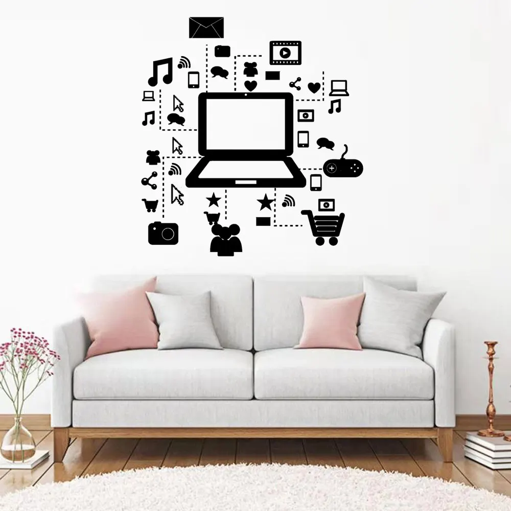 

Personality creative design music staff wall stickers bedroom music room decoration vinyl wall stickers DW8468