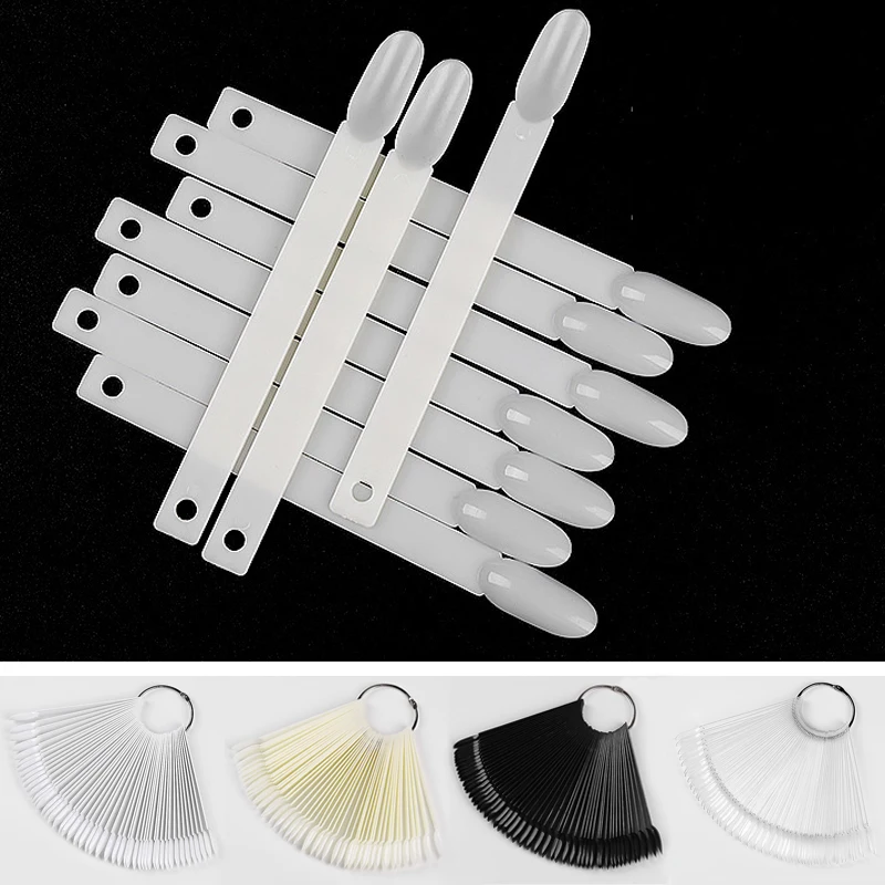 50 шт. Ложные кончики для ногтей овальные украшения круглые полное покрытие