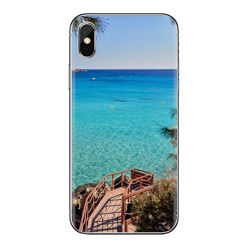 Turquoise Sea Cyprus For Xiaomi Mi3 Samsung A10 A30 A40 A50 A60 A70 Galaxy S2 Note 2 Grand Core Prime TPU Transparent Skin Case |