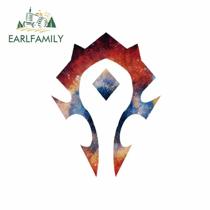 EARLFAMILY 13 см x 9 8 наклейки для автомобиля WOW Цветной мир of Warcraft Племенной флаг
