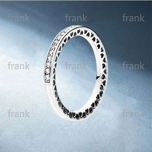 

191011CZ SILVER RADIANT HEARTS OF RING