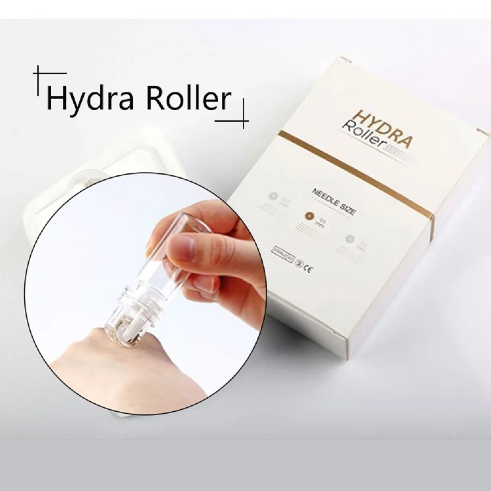 Hydra ролик 64 микро иглы титановые наконечники MezoRoller бутылка дермароллер штамп