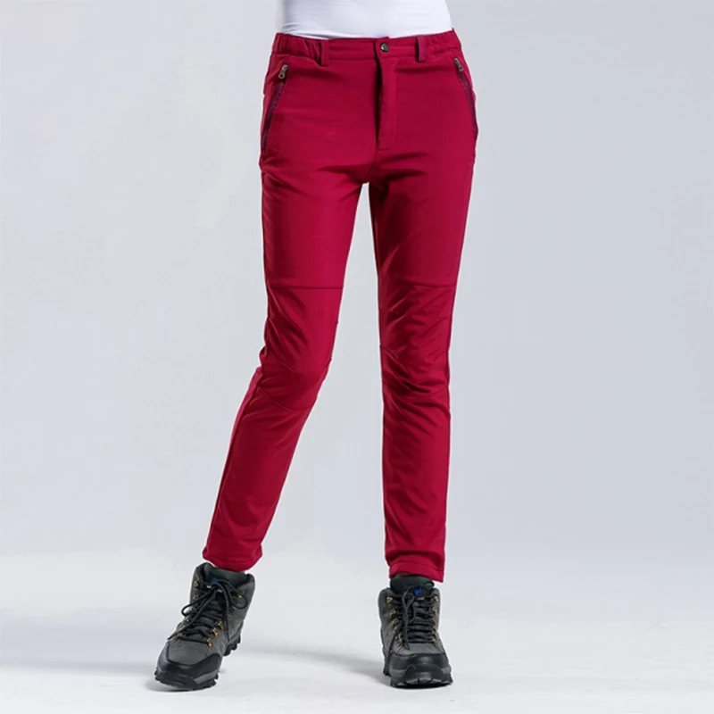 

New Brand Winter Men Women Pants Outdoor Sports Inside Fleece Trousers Hiking Camping Trekking Ski Waterproof Pants