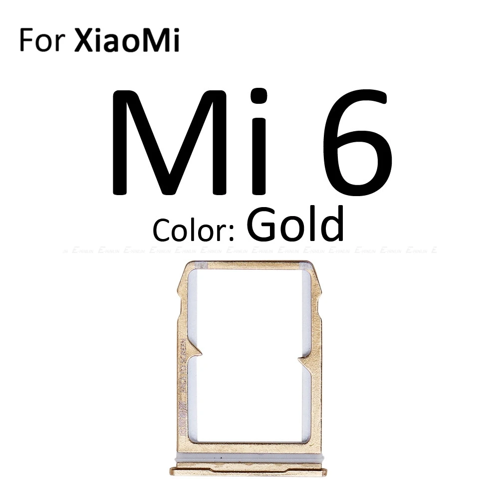 

10pcs/lot Sim Micro SD Card Socket Holder Slot Tray Reader For XiaoMi Mi 6 5 5S Plus Adapter Container Connector Parts
