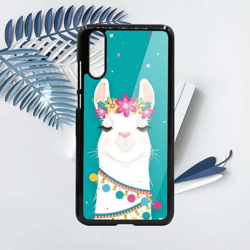 

Cute Alpaca cartoon animal Phone Case PC For Samsung galaxy S note 8 9 20 10 e lite2019 plus pro ultra