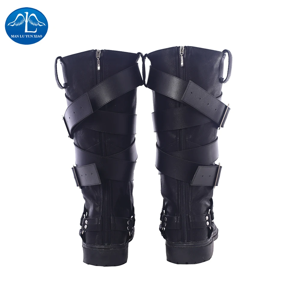 Manluyunxiao Dante Cosplay Male High Boots Leather Shoes Carnival Halloween Costumes for Men DMC 5 Deluxe Outfit | Тематическая