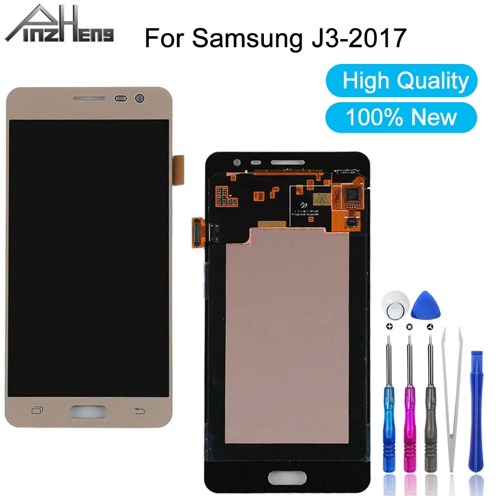 ЖК дисплей PINZHENG для телефона Samsung Galaxy J3 2017 J330 J330FN с сенсорным экраном и